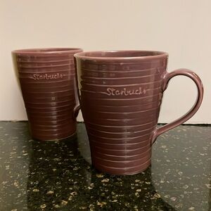 Starbucks 12 oz Purple Cups By Design House Stockholm EUC 2009 Set of 2